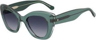 Kate Spade New York dominica 49mm gradient rectangular sunglasses in 01Ed-9K at Nordstrom Rack