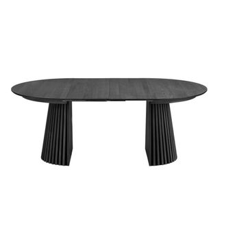 Moloo Mesa extensible 6/8 personas &oslash;120cm (160/200) roble negro