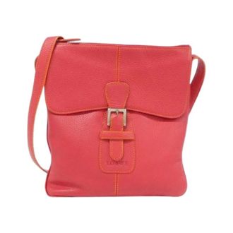 Loewe Pre-owned Leren Schoudertas - Dames - Pre-owned - Rood - Maat: ONE Size Leer