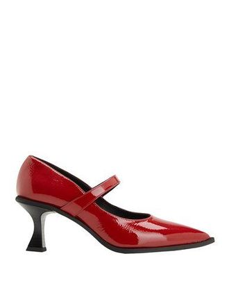 8 by YOOX PATENT LEATHER MARY-JANE PUMPS