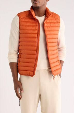 Save The Duck Remo Water Resistant Packable Puffer Vest in Ginger Orange at Nordstrom Rack, Size X-Large