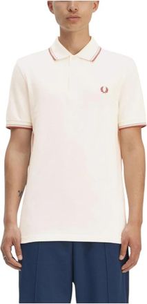 Fred Perry Iconisch Poloshirt met Laurel Logo - Heren - Polos - Wit - 2XL - Katoen - Tops