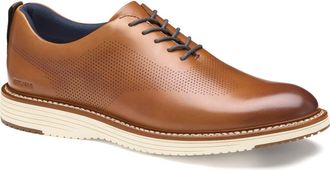 Johnston & Murphy Upton Perforated Plain Toe Oxford in Tan Full Grain at Nordstrom, Size 11.5