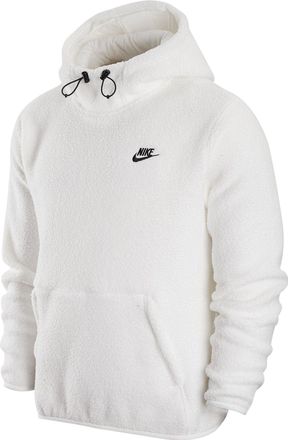Nike Sport Logo Drawstring Hoodie White Black DV8155-100