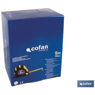 cofan Expositor De Flex&oacute;metros Magn&eacute;ticos 19 Mm X 5 M 12 Uds. - Cofan