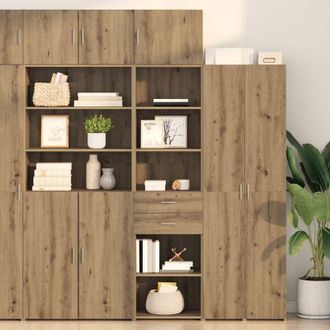vidaXL vidaXL Credenza con cassetto Rovere artigianale 50 x 42,5 x 225 cm