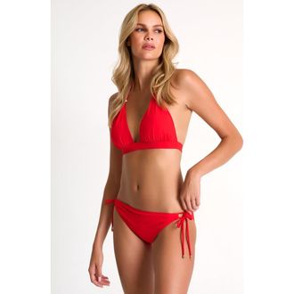 Shan Classic hip-tied bikini bottom in Red at Nordstrom, Size 10