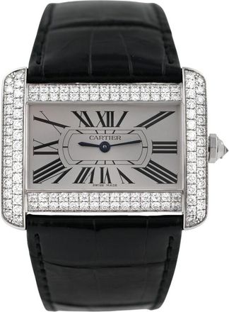 Cartier Pre-owned Cartier Tank Divan Quartz Diamond Silver Dial Ladies Watch WA301356