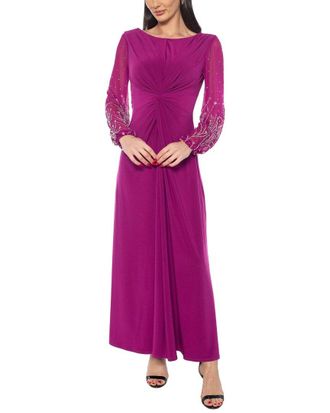 Marina Rossini Beaded Maxi Dress