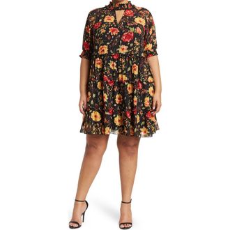 By Design Marion Victorian Baby Doll Dress in Past Midnight at Nordstrom Rack, Size 2X