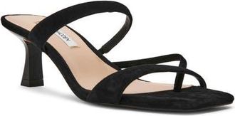 Steve Madden Ajay Strappy Sandal in Black Suede at Nordstrom, Size 7.5