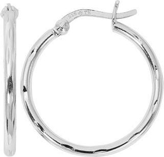 American Exchange Diamond-Cut Hoop Earrings in Silver at Nordstrom Rack