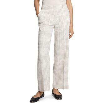 Theory St Classic Check Pants in Natural Multi at Nordstrom, Size 00