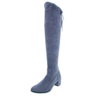 Chinese Laundry Chinese Laundry Mystical Boots Womens Gunmetal Suede Block Heel JOBB2252