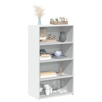 Berkfield Home Highboard White 70x41x124 cm Engineered Wood | Size: 70 x 41 x 124 cm