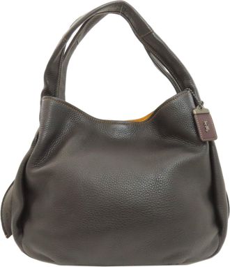 Coach Black Leather Tote Bag (Pre-Owned)
