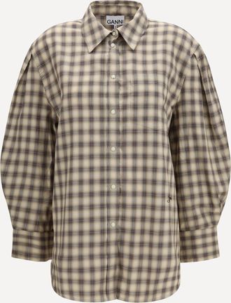 Ganni Check fannel Shirt Female 36