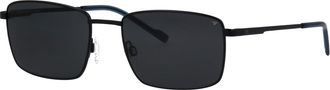 Titanflex Sonnenbrille TITANFLEX Modell 824132, Herren, blau, matt, Sonnenbrillen Sonnenbrille, Form Karree/Eckig, Logoschriftzug auf B&uuml;gel, Titanflexfassung