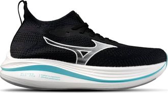 Mizuno Womens Neo Zen Running Shoes In Black-White
