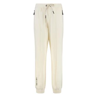 Moncler Broeken, Dames, Beige, M, Katoen, Katoenmix Broek