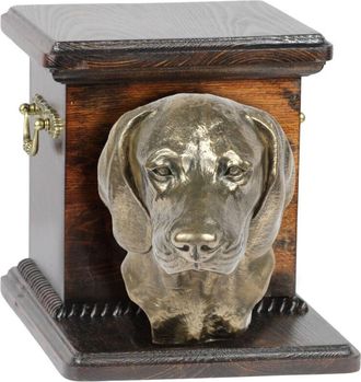 OEM Perro De Monta&ntilde;a B&aacute;varo: Urna Para Cenizas De Perro Con Estatuilla, Elegante Urna Para Perro, Urna &Uacute;nica Con Busto De Perro De Art-dog