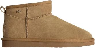 Mexx Schoenen > Laarzen > Winterlaarzen - Dames - Winterlaarzen - Bruin - 36 EU - Leer - Schoenen