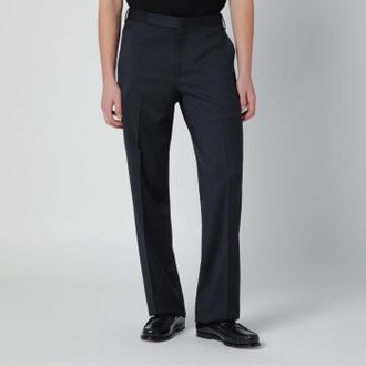 Lardini Pantaloni blu in lana