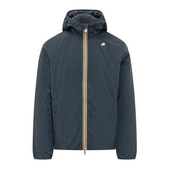 K-Way K-Way, Light Jackets, male, Blue, Size: 2XL Jack Plain Warm Jacket