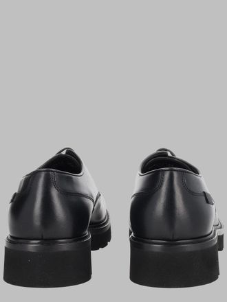 Woolrich Leather Lace-Up Oxfords - Black
