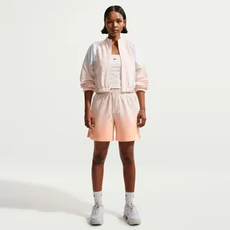 Nike Womens Nike Sportswear Phoenix Fleece Mid-Rise Shorts in White | IF7370-102