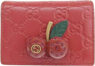 Gucci Pre-owned Wallets, female, Red, Size: ONE SIZE Pre-owned Leather wallets