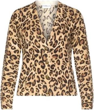 Marella Breiwerk > Vestjes - Dames - Vesten - Beige - L - Truien & Vesten
