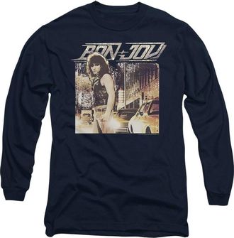 Gildan Bon Jovi Runaway Jon Long Sleeve Adult Tee / T-Shirt