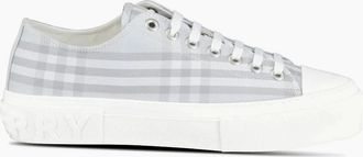 Burberry Mens Burberry Jack Low Check Trainers Grey - Size: 9