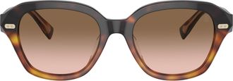 Brunello Cucinelli Gold 0bc4004s Tortoiseshell Acetate Oversized Square Sunglasses