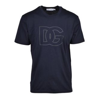 Dolce & Gabbana Hombre, Camisetas, Azul, Talla: 2XL