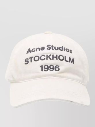 Acne Studios logo baseball cap curved peak topstitched