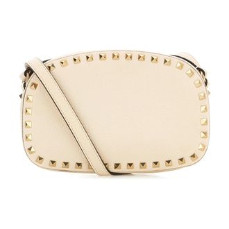 Valentino Garavani Cross Body Bags, female, Beige, Size: ONE SIZE Rockstud Small Crossbody Bag