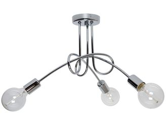 OEM L&aacute;mpara Retro Moderna Edison Cromada Para Loft