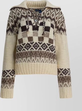 Polo Ralph Lauren long sleeve knitwear with ribbed cuffs and hem