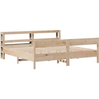 vidaXL Vidaxl - Estructura De Cama Sin Colch&oacute;n Madera Maciza De Pino 180x200 Cm
