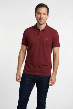 Boss Orange by Hugo Boss Poloshirt BOSS ORANGE Passenger, Herren, Gr. 4XL, dunkelrot605, Jersey, Obermaterial: 95% Baumwolle, 5% Elasthan, Basic h&uuml;ftbedeckend, hoch geschlosse