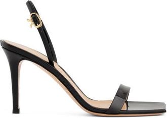 Gianvito Rossi Ribbon Stiletto 85 Sandals in Black at Nordstrom, Size 41