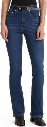 Levi's 725 Bootcut Jeans Womens Blue Dark Wash High Rise Zip Fly PALL434