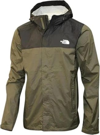The North Face Venture Rain Jacket Mens Green Dryvent Full Zip KFC535