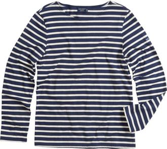 Saint James MINQUIERS MODERN - Breton Striped Shirt in Navy/off White at Nordstrom, Size X-Large