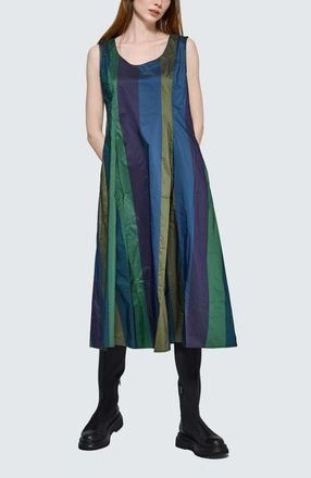 Luukaa D'Celli Ruby Pleated Dress in Oasis Blue at Nordstrom, Size 10