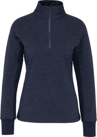 Stoic MerinoFleece260 FlenSt. II Half Zip Merinopullover f&uuml;r Damen | blau