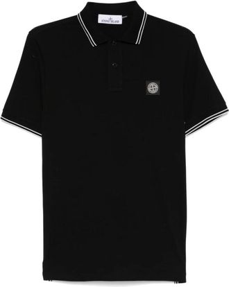 Stone Island Casual T-shirt met Strak Design - Heren - Polos - Zwart - XL - Tops