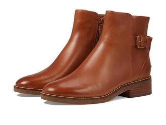 Cole Haan Hampshire Buckle Bootie Womens Boots British Tan Leather : 5.5 C - Wide